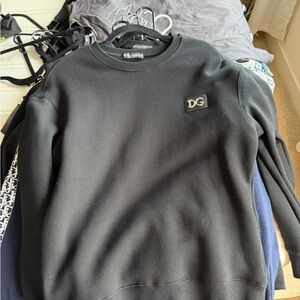 Dolce & Gabbana Black Crewneck Sweater